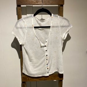Cute white sheer top from American Eagle